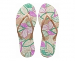 Dupe chinelo floral chic w